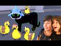 El Gato MEGALODON rescata los 4 PATOS!! Dani y Evan en Little Kitty, Big City