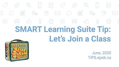 SMART Learning Suite - Join a Class
