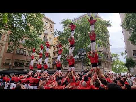 Castellers de Barcelona: 2 pilars de 4 - Diada de la Barceloneta 2023
