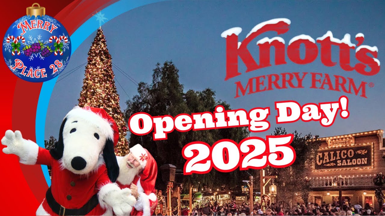 🔴 LIVE - Knott's Merry Farm: Opening Day! (2025)