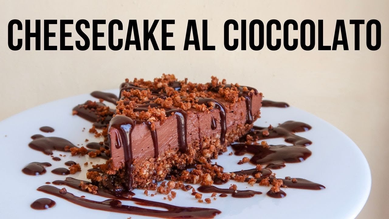 Cheesecake Vegana Senza Cottura Pronta In 5 Min Senza Zucchero Facile E Veloce Al Cioccolato Youtube