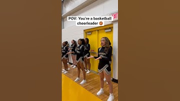 Football or basketball? #highschoolbasketball #cheerleading #highschoolsports #cheerleader #cheerup