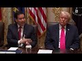 Trump appears sleepy during meeting and says he doesn't want Somalis in the country