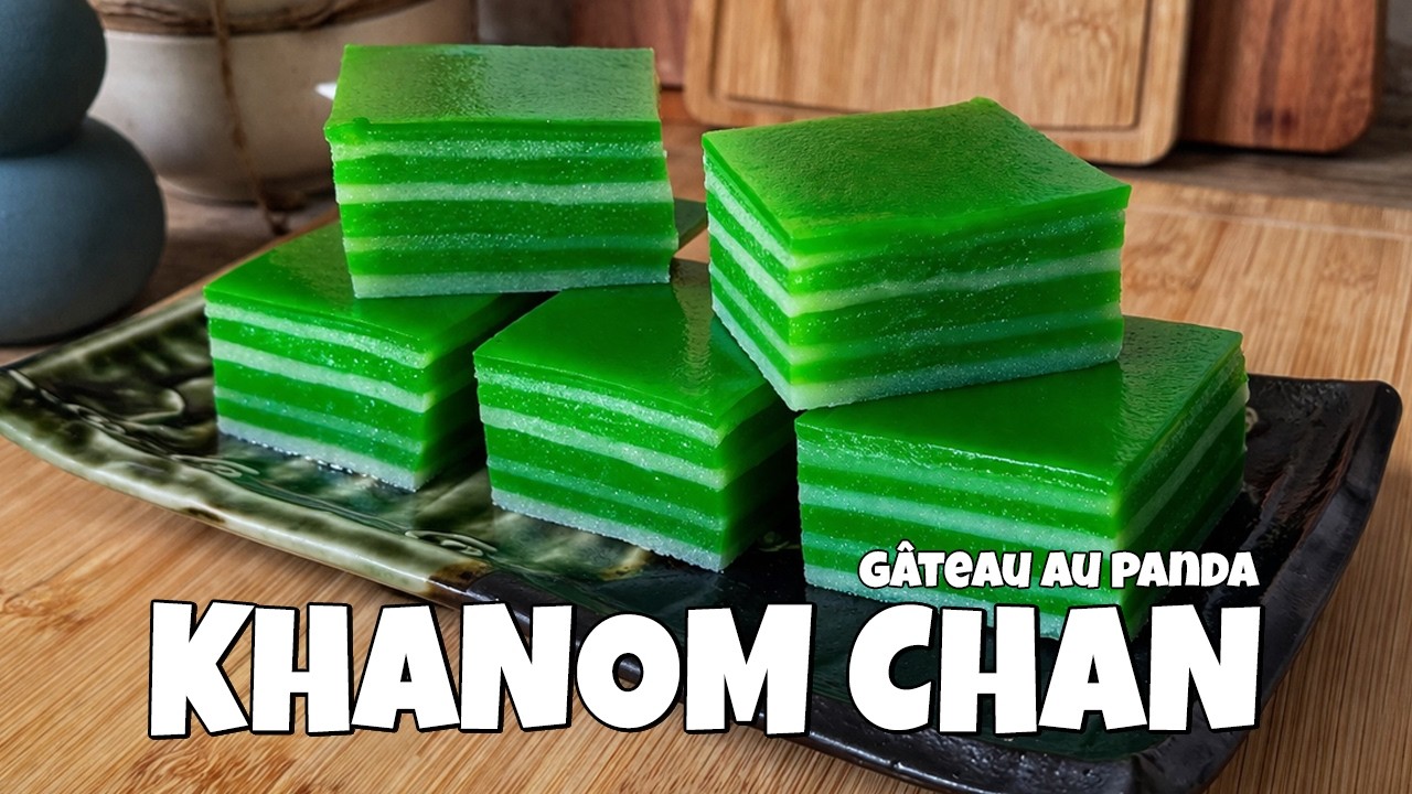 Gâteau au pandan - Khanom chan