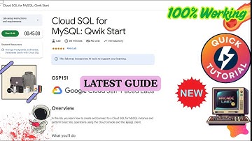 Cloud SQL for MySQL: Qwik Start #GSP151 #qwiklabs #arcade