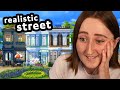 i built an ENTIRE STREET of shops in the sims