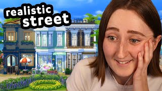 i built an ENTIRE STREET of shops in the sims