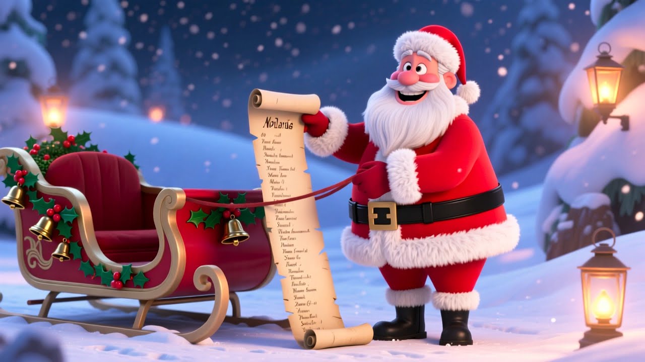 Magical Santa Sleigh Ride 🎅❄️ Fun Holiday Song | Learn ABCs & Numbers for Toddlers