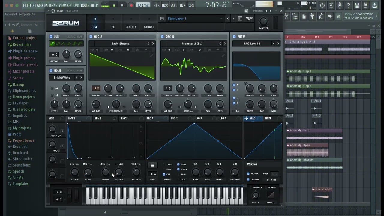 Anomaly - Melodic Techno FL Studio Template