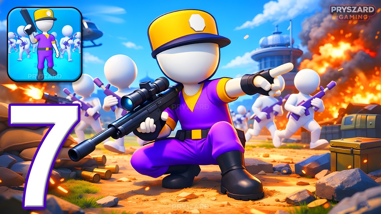 Army War Camp: Battle Game - Gameplay Walkthrough Part 7 - Train Troops Win Battle (iOS, Android)