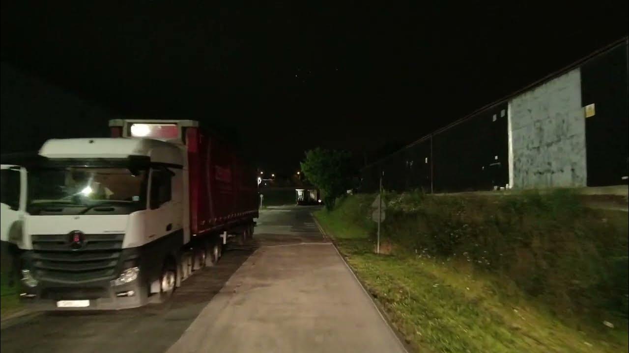 Departing from the glass factory (Ardagh Group), Knottingley, England