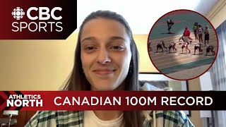 Audrey Leduc didn’t know she had broken the women’s 100m Canadian record | Athletics North