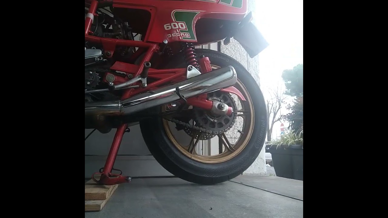 Ducati Pantah first start after stock bosch pickup rewiring