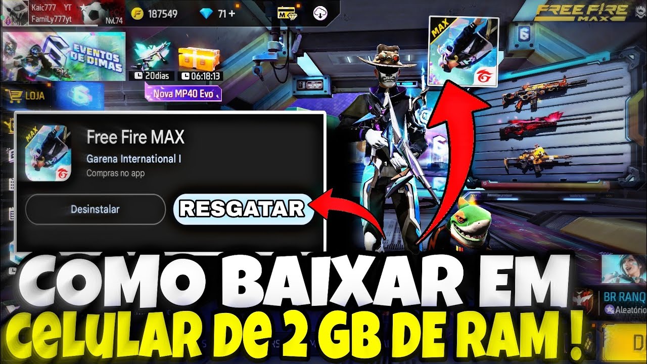 COMO BAIXAR FREE FIRE MAX EM CELULAR NÃO COMPATIVEL EM MENOS DE 2 MINUTO 