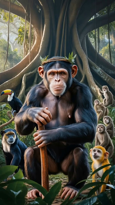 Jungle War Begins 🐒🔥 | #Monkey story YouTube #Animal story #jungle #animal story #ai