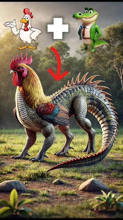 Amazing Animal Transformation 💥 Rooster with Crocodile