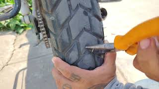 Buena Mano Tusok sa ating Rear tire na DURA Tire 120/90-17 Tubeless after 3 Months