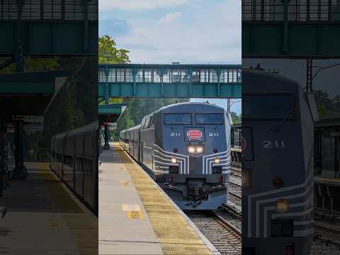 Metro North NYC Heritage Unit 211 @ Ardsley-On-Hudson! #shorts #train #metronorth
