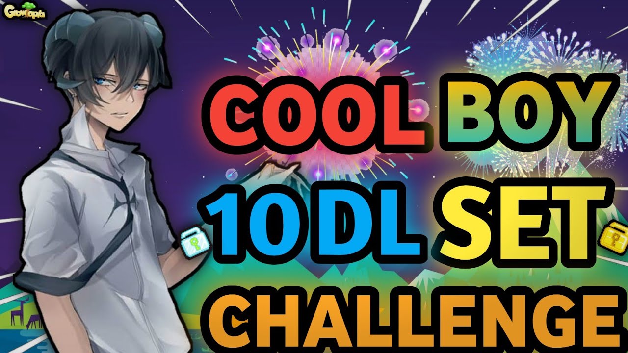 SPECIAL 10 DLS COOL BOY SET CHALLENGE (NEW SET!!) | Growtopia - Set Challenge 