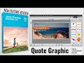 How to make Quote Graphic in Photoshop Elements 2021