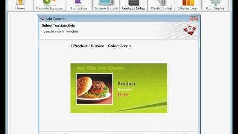 Adding Digital Signage Content