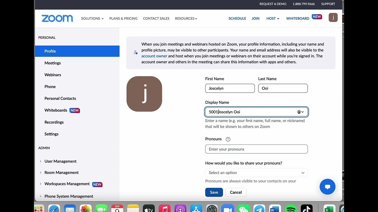 Rename yourself in Zoom YouTube