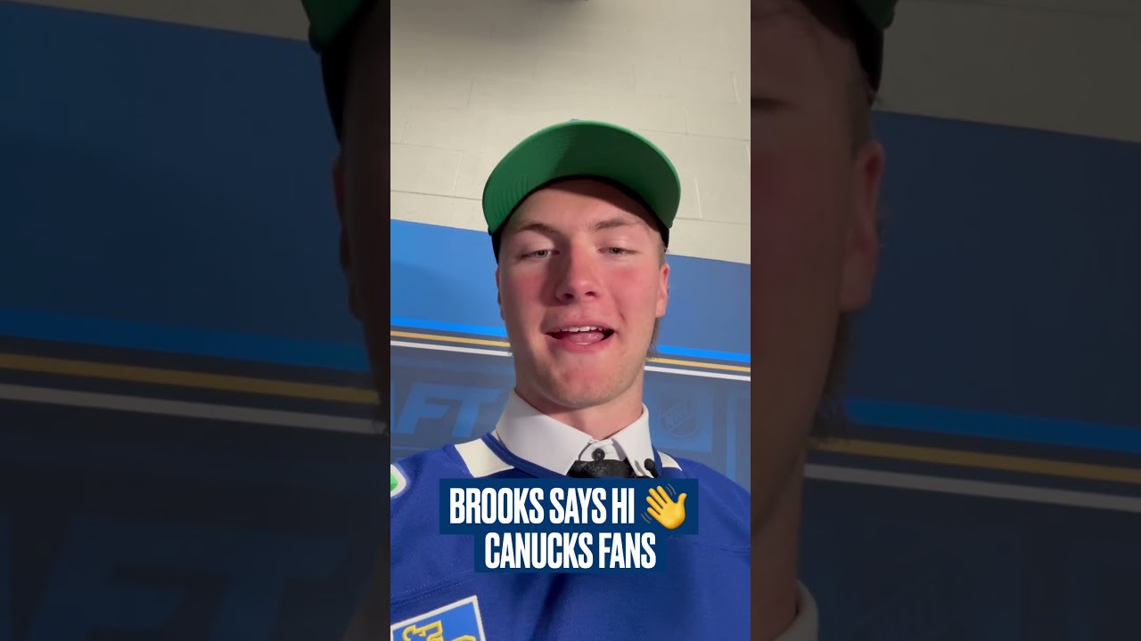 33rd Overall Pick Brooks Rogowski has a message for Canucks fans!