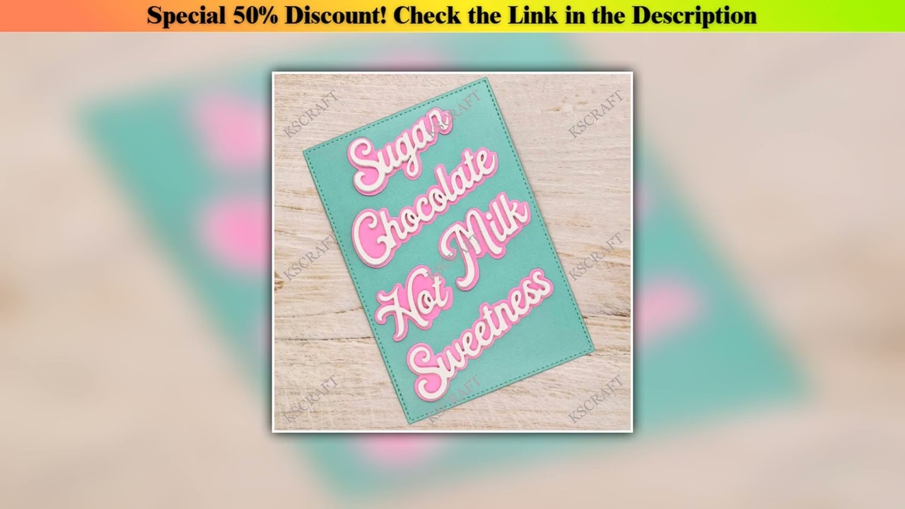 New Arrival KSCRAFT Hot Cocoa Pouch Add On Cutting Dies Stencils for DIY Scrapbooking Decorative Em