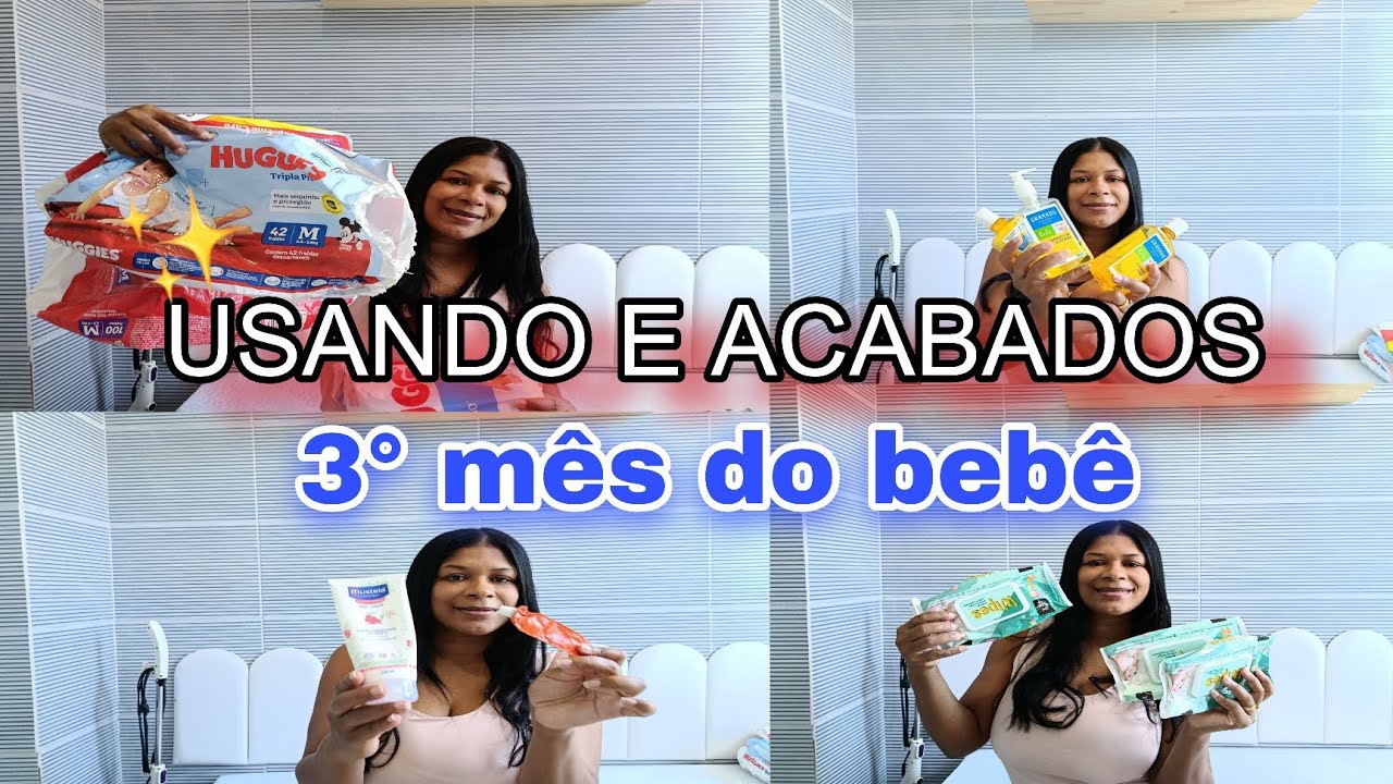 USADOS E ACABADOS DO BEBÊ| TUDO QUE MEU BEBÊ USOU NO 3° MÊS 💙 
