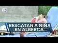 Policías rescataron a niña de ahogarse en quinta; así lo hicieron