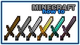 How to Craft and Use a Sword in Minecraft 1 16 Easy Minecraft Tutorial