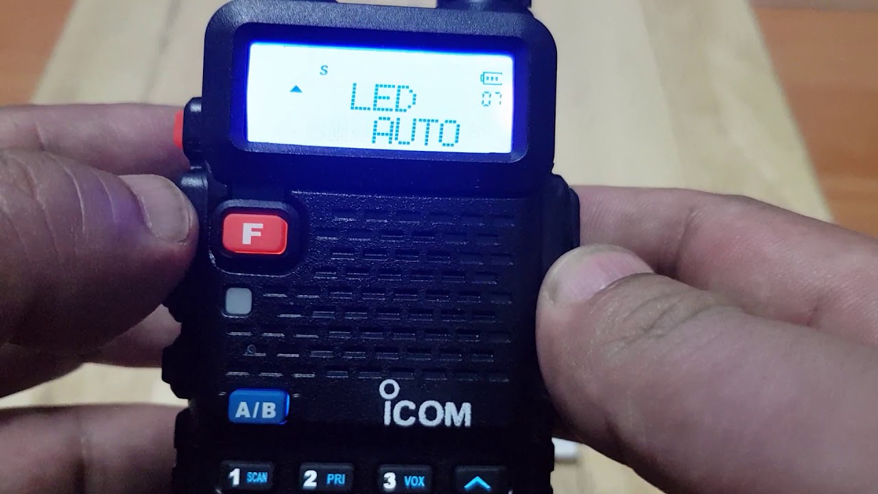 วิธีปิดไฟหน้าจอ Icom V90