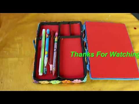 DIY ORGANIZER BAG PENCIL CASE TUTORIAL 