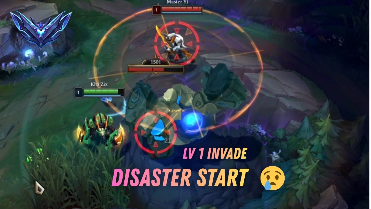 Kha’Zix vs Master Yi – He Invaded Level 1…
