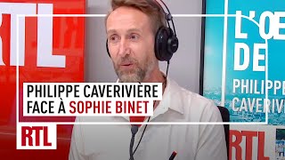 Philippe Caverivière face à Sophie Binet, secrétaire générale de la CGT