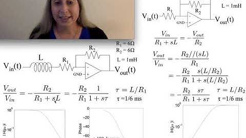 A First-Order Inductor + OpAmp Example Circuits