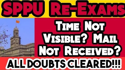 SPPU Re-Exam ची पूर्ण माहिती | Mail Not Received Yet?? | Final Year Exam Update | Dr. Yaseen