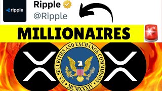 XRP RIPPLE: MILLIONAIRES IN 1 WEEK! CEO EMBARRASSED SEC AGAIN !!! - RIPPLE XRP NEWS TODAY