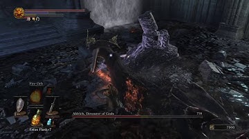 DARK SOULS III - Pyromancer vs Aldrich, Devourer of Gods! Who will win?