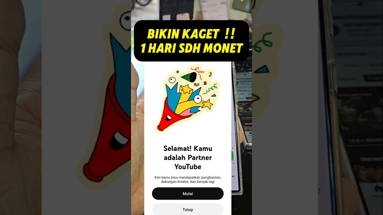 Bikin Kaget‼️1 Hari Sudah Monet ‼️ Cara Cepat Monetisasi YouTube 2025