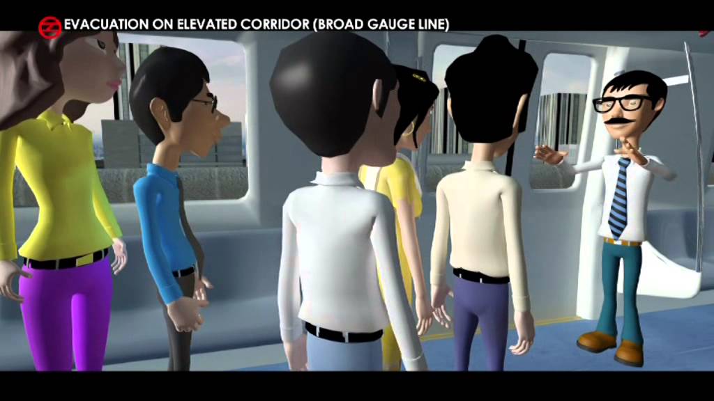 Evacuation on elevated corridor (Standard Gauge Line)