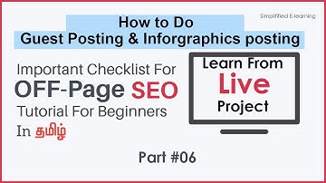 Guest Posting Tutorial 2020 | How to Do Inforgraphics to Rank your Website #1 |Off Page SEO in tamil