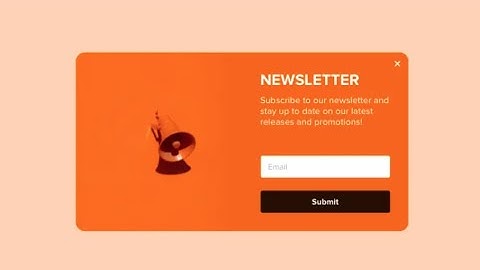 newsletter pop up creation by webflow || Alamgir H Kobir