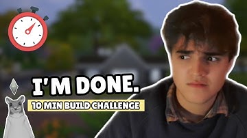 10 minutes to build a starter home in the sims 4