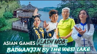 West Lake Flash Mob Baduanjin Performance During The Asian Games