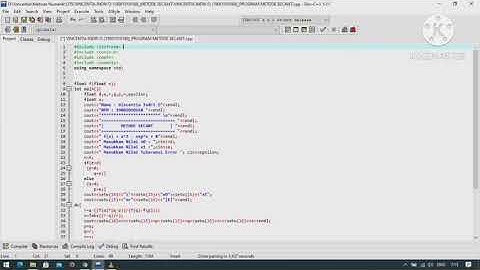 Demo UTS Program Metode Secant
