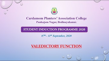 Student Induction Programme 2020 - Valedictory Function