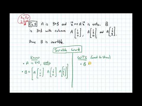 2.2-2.3 Inverse Matrices--Another Proof Example (Video 5)