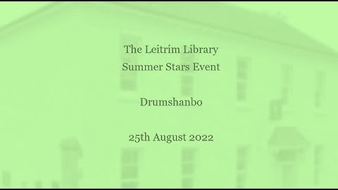Drumshanbo Library Claymation Workshop with Patricia Clarkson -Video-2