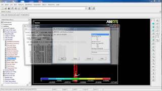 ANSYS - Lesson 08: 3D Beam Deflection based on Weight and Temperature